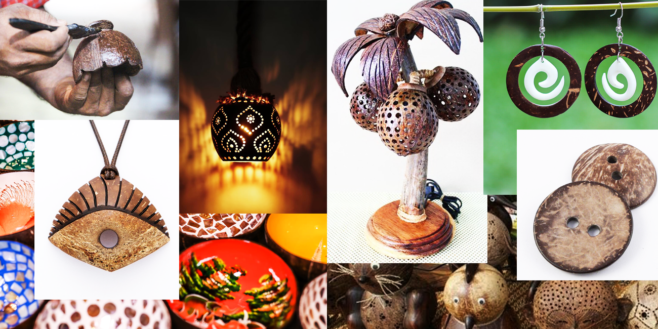 Discover the Beauty and Sustainability of Handmade Coconut Shell Products:  Unique Designs for an Eco-Conscious Lifestyle